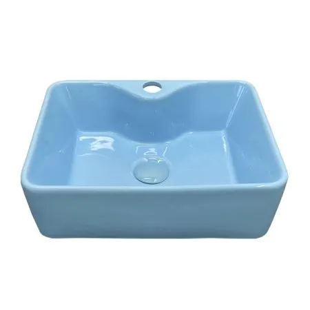 Раковина детская COMFORTY 7291B (голубая), с донным клапаном