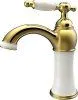 Смеситель для раковины Retro  KAISER золото