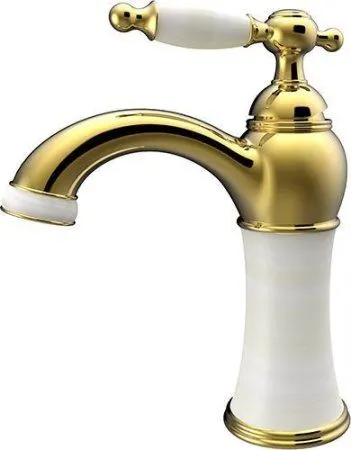 Смеситель для раковины Retro  KAISER золото
