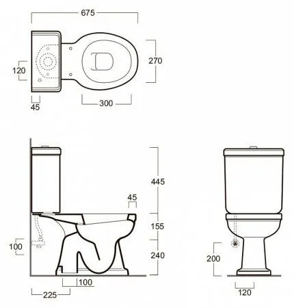 Унитаз-компакт Simas Londra LO921 со средним бачком