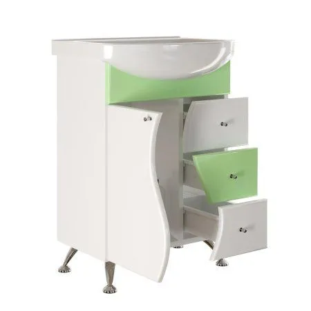 Тумба под раковину Элегия-60 MIXLINE Венеция-60 зеленый (530453)