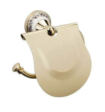 Бумагодержатель с крышкой Fixsen Bogema Gold FX-78510G золото - купить в Москве по низкой цене в интернет-магазине с доставкой по всей России | HITsant Бумагодержатель с крышкой Fixsen Bogema Gold FX-78510G золото