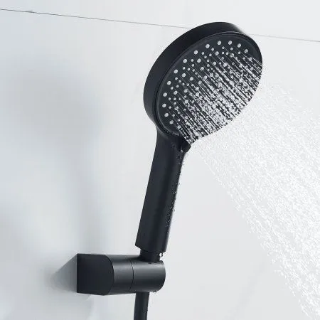 Смеситель для душевой кабины однорычажный  Shevanik S4716H, Черный