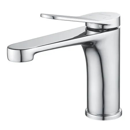 Смеситель для раковины однорычажный с гайкой Shevanik S6201, Хром