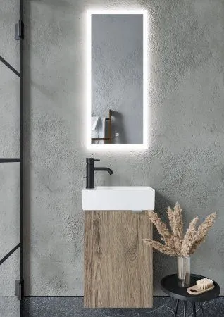 Зеркало для ванной комнаты  SANCOS Polo 350х800 с подсветкой,  PL35