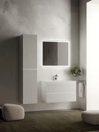 Тумба подвесная SANCOS Snob R 790х445х500, c двумя ящиками оснащенными доводчиками, Bianco, SNR80W