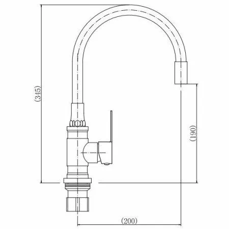 Смеситель для кухни FASHUN (A54401-12)
