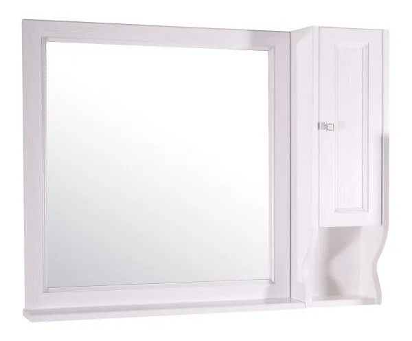 Шкафчик ASB-Woodline Гранда 24 Белый Патина Серебро (11485/1)