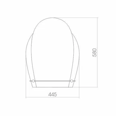 Зеркало без подсветки MIXLINE Дельфин 445*580 (525006)