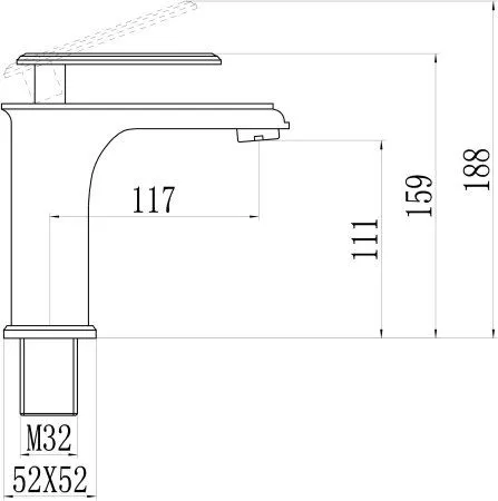 Смеситель для раковины Savol Savol (S-600101T)