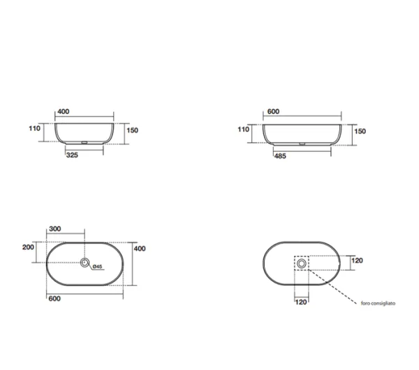 Раковина Kerasan Nolita 534301*0 60 белый