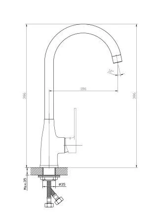 Смеситель для кухни ESKO "Belgrade" (BD 519) - купить в Москве по низкой цене в интернет-магазине с доставкой по всей России | HITsant Смеситель для кухни ESKO "Belgrade" (BD 519)