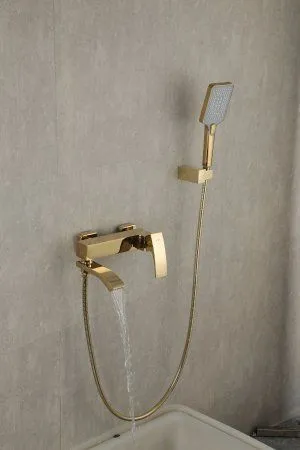 Смеситель для ванны Gappo G3207-3, однорычажный, золото