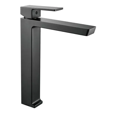 Смеситель для раковины однорычажный с гайкой Rose R1811H-1, Черный