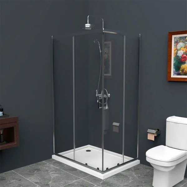 Душевой уголок BelBagno Uno UNO-195-AH-2-90/70-C-Cr прозрачное стекло