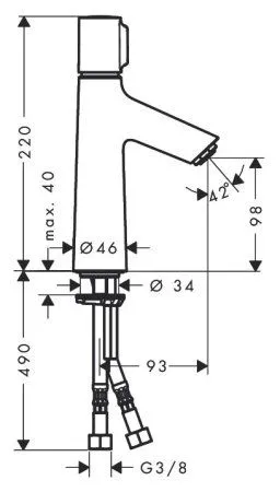 Смеситель Hansgrohe Talis Select S 72043000 для раковины - купить в Москве по низкой цене в интернет-магазине с доставкой по всей России | HITsant Смеситель Hansgrohe Talis Select S 72043000 для раковины