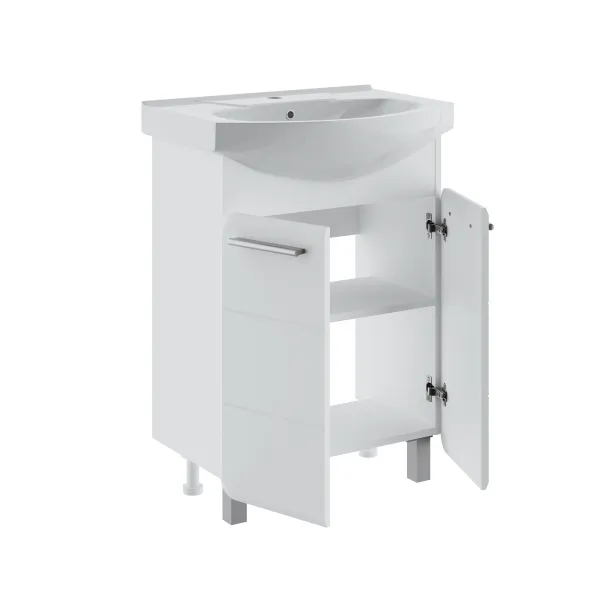 Тумба Runo Эрика 60 под умывальник Элеганс 60 (00-00004147)
