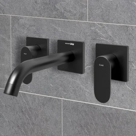 Встраиваемый смеситель для раковины WasserKRAFT Elbe 7400 7445 черный