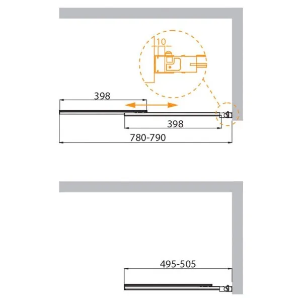 Шторка на ванну Cezares Slider SLIDER-VF-11-80/150-C-Cr прозрачное стекло - купить в Москве по низкой цене в интернет-магазине с доставкой по всей России | HITsant Шторка на ванну Cezares Slider SLIDER-VF-11-80/150-C-Cr прозрачное стекло