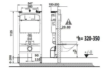 Комплект Roca Dama Senso 893104680 унитаз подвесной + инсталляция
