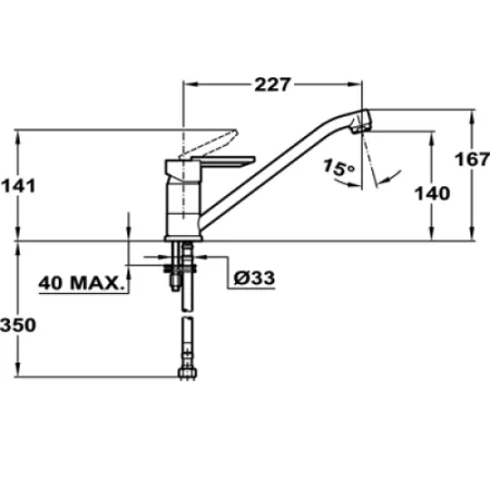 Смеситель Teka Mf2 81911312 хром