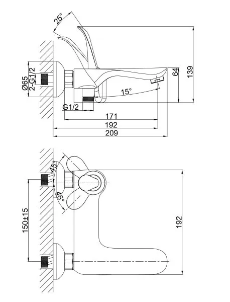 Смеситель для ванны DK Venice Baciano (DA1033256) - купить в Москве по низкой цене в интернет-магазине с доставкой по всей России | HITsant Смеситель для ванны DK Venice Baciano (DA1033256)