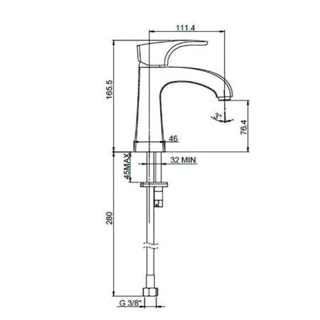 Комплект смесителя 3в1 Paini Angel ANWNCRIUSEKJT4WY3VZR1BYWR для раковины и ванны с душевым комплектом, хром