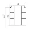Зеркало-шкаф MIXLINE СЕВИЛИЯ-67 (529466)