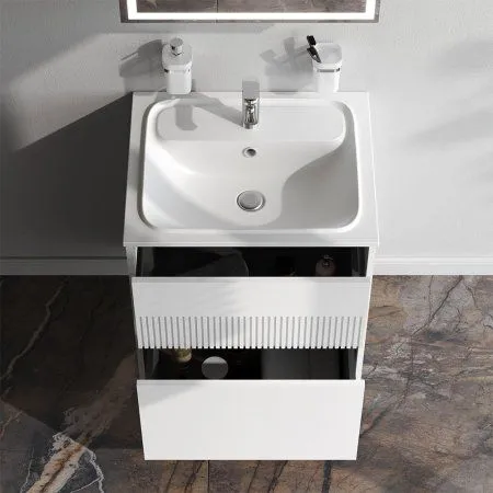 База под раковину, 2 ящика, 60 см, белый матовый AM.PM Func M8FFUX0602WM