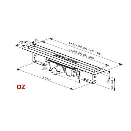 Душевой канал Ravak Runway OZ X01418 30 - купить в Москве по низкой цене в интернет-магазине с доставкой по всей России | HITsant Душевой канал Ravak Runway OZ X01418 30