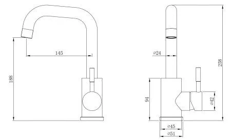 Смеситель для раковины ESKO "Orlando" (OL26M) - купить в Москве по низкой цене в интернет-магазине с доставкой по всей России | HITsant Смеситель для раковины ESKO "Orlando" (OL26M)