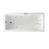 Акриловая ванна Excellent Palace WAEX.PAL17.LINE.BR 170x75  с гидромассажем, белый/бронза