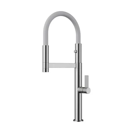 Смеситель для кухни Omoikiri Osaka BN-WH 4994305, нержавеющая сталь/белый