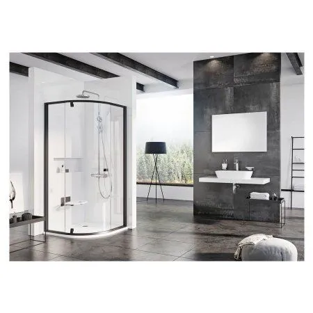 Душевой уголок Ravak Pivot PSKK3-100 376AA300Z1 Transparent, черный