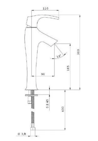 Смеситель Jacob Delafon Symbol E19774-CP для раковины