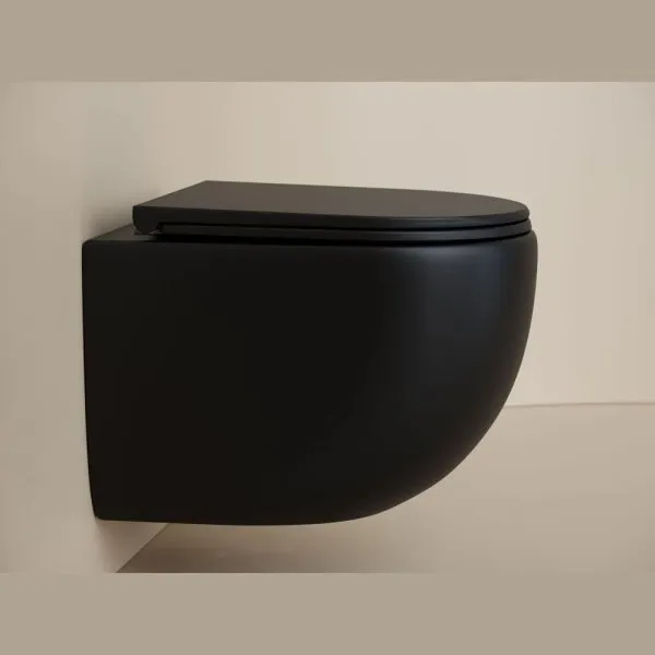 Унитаз подвесной Ceramica Nova Up CN4007MB микролифт, черный матовый - купить в Москве по низкой цене в интернет-магазине с доставкой по всей России | HITsant Унитаз подвесной Ceramica Nova Up CN4007MB микролифт, черный матовый