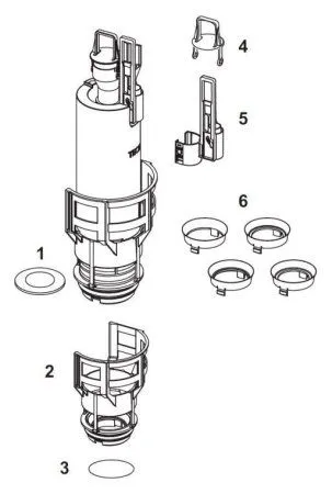 Кольца для регулировки смыва Tece TECEprofil 9820337 - купить в Москве по низкой цене в интернет-магазине с доставкой по всей России | HITsant Кольца для регулировки смыва Tece TECEprofil 9820337