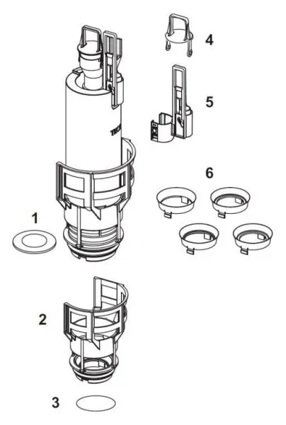 Кольца для регулировки смыва Tece TECEprofil 9820337 - купить в Москве по низкой цене в интернет-магазине с доставкой по всей России | HITsant Кольца для регулировки смыва Tece TECEprofil 9820337
