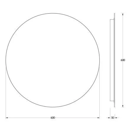 Зеркало Evoform Ledshine BY 2553 60x60