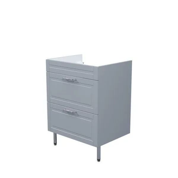 Тумба напольная, 60 см, светло-серый, Oxford, IDDIS, OXF60L0i95 подходит умыв. 0136000i28
