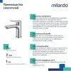 Смеситель для умывальника Milardo Demi (DEMSB00M01)