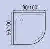 Душевая кабина River Temza 100/46 МТ