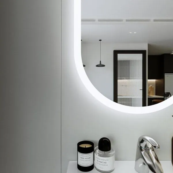 Зеркало Бриклаер Вега 55 овал сенсор на зеркале бесконтактный