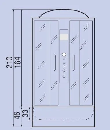 Душевая кабина River Temza 100/46 МТ