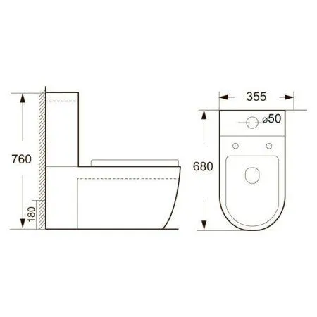 Унитаз-компакт BelBagno Dune