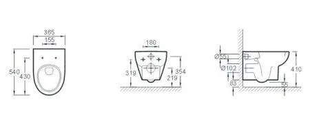 Унитаз подвесной Jacob Delafon Odeon Up E4764-00 - купить в Москве по низкой цене в интернет-магазине с доставкой по всей России | HITsant Унитаз подвесной Jacob Delafon Odeon Up E4764-00