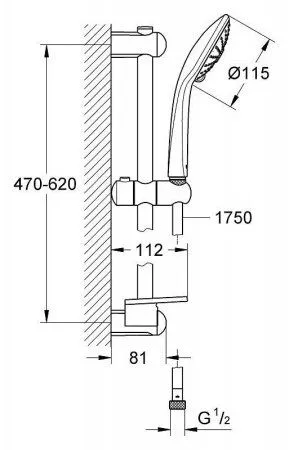 Душевой гарнитур Grohe Euphoria 110 Massage 27231001