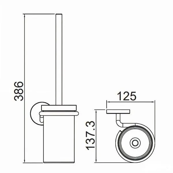 Ершик подвесной Gappo G30710-6, черный