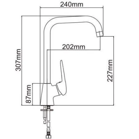 Смеситель Ledeme L4048 Хром