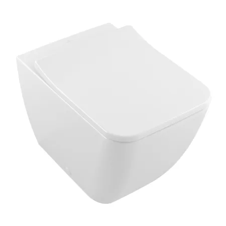 Чаша для унитаза приставного Villeroy & Boch Venticello 4613R0R1 альпийский белый CeramicPlus